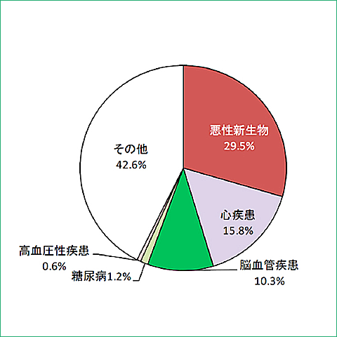 死因別死亡割合, 厚生労働省参考資料
